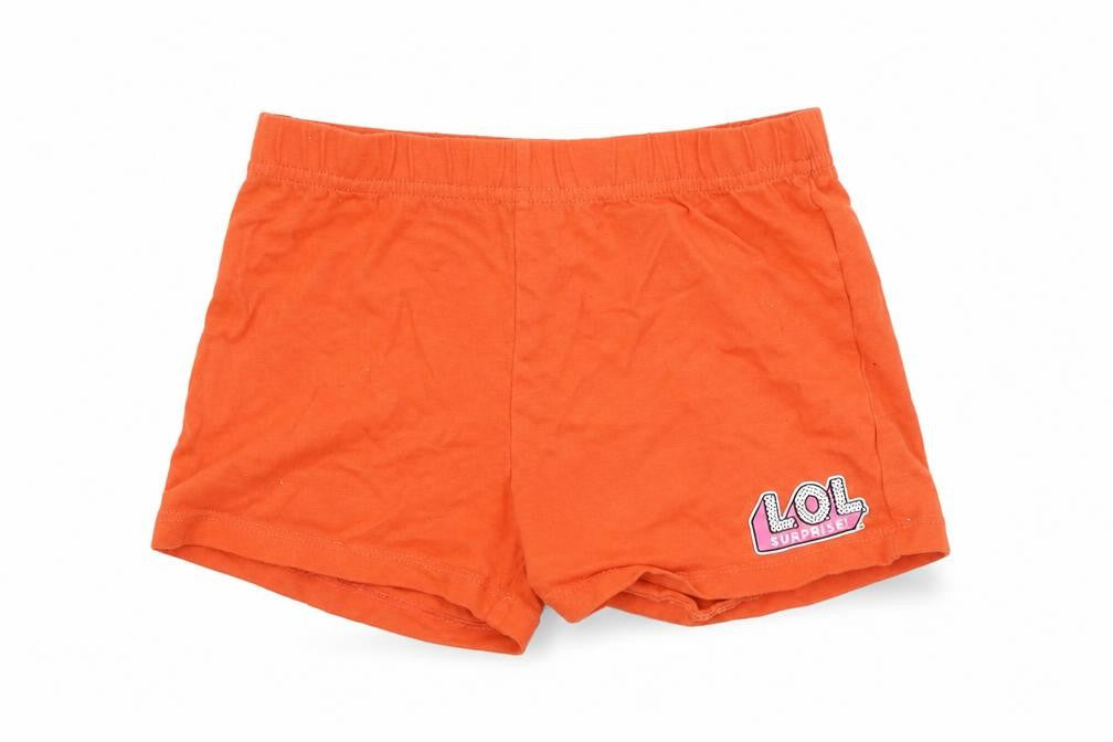 Preworn Girls Red   Sweat Shorts Size 5-6 Years