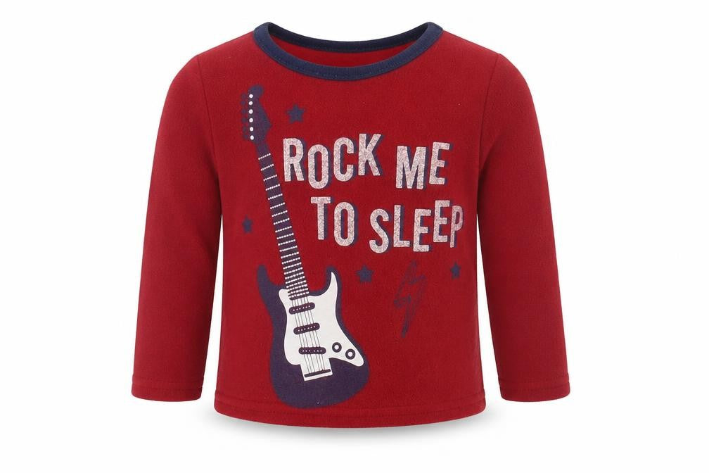 Cuddlesome Baby Red   Basic T-Shirt Size 12-18 Months  - Rock me to Sleep