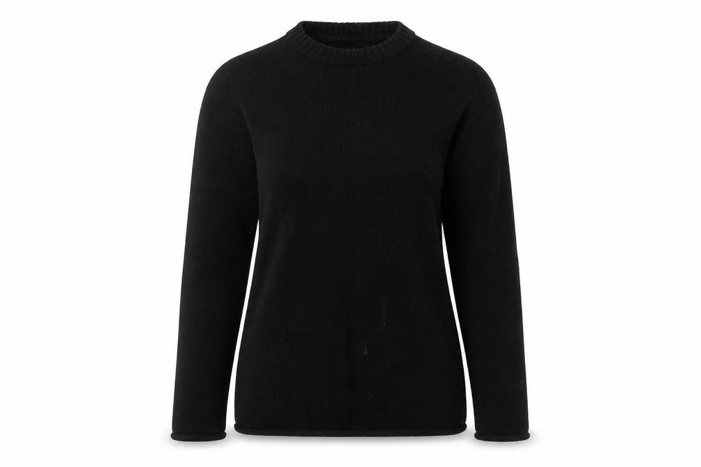 Front view of H&M women’s black jumper, size S