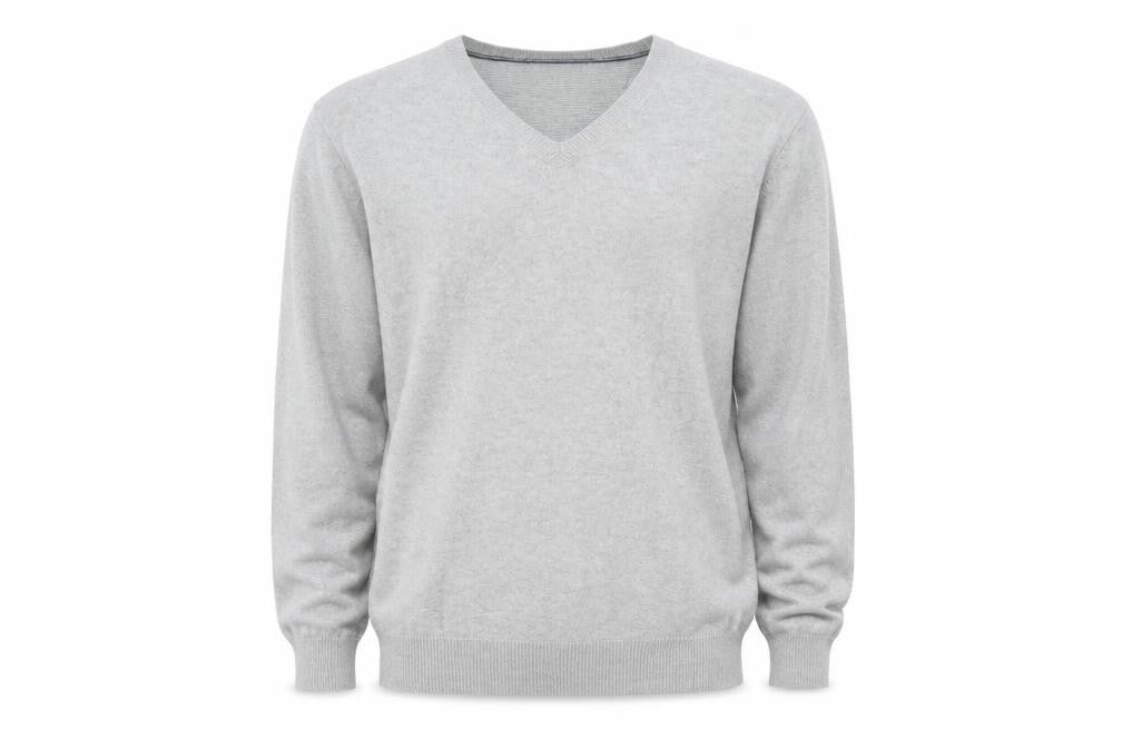Front view of Marks & Spencer men’s grey jumper, size XL