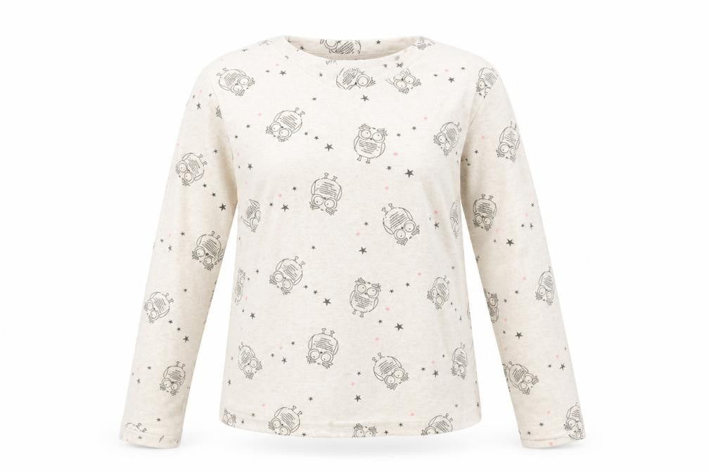 Front view of M&Co women’s beige jumper, size UK 8