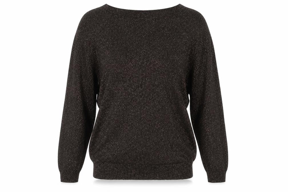 Front view of Warehouse women’s black basic t-shirt, size UK 8