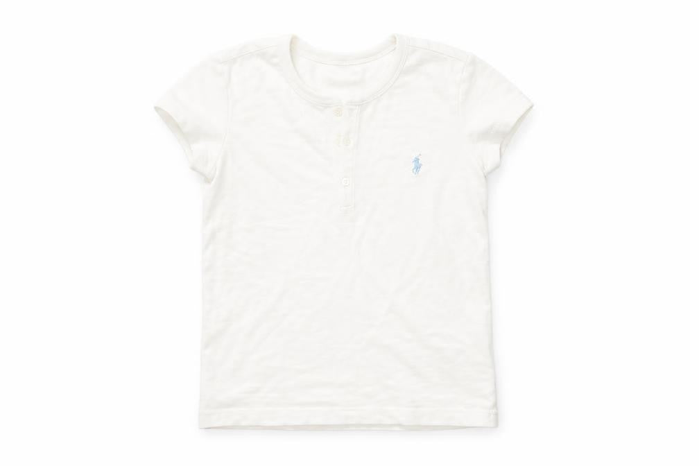 Front view of George boys’ white basic polo, size 3-4, years