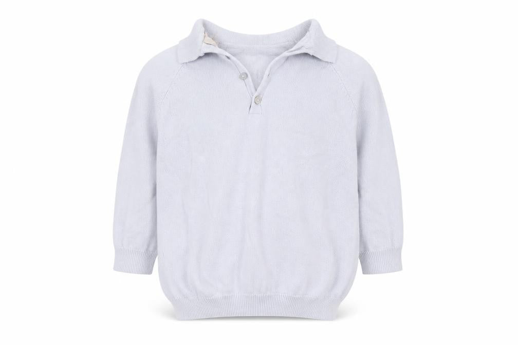 Front view of Caramelo boys’ blue jumper, size 2-3, years