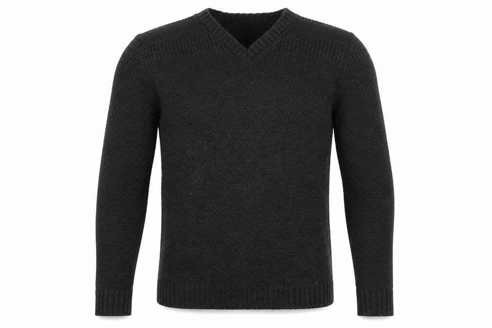 Front view of River Island men’s green jumper, size M