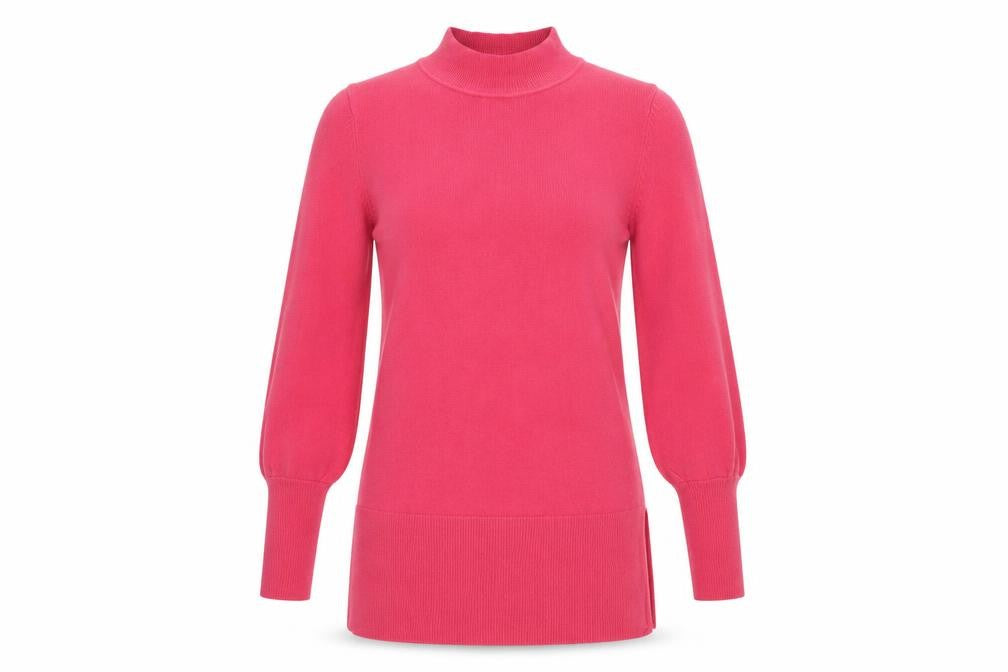 Front view of Marks & Spencer women’s pink jumper, size S