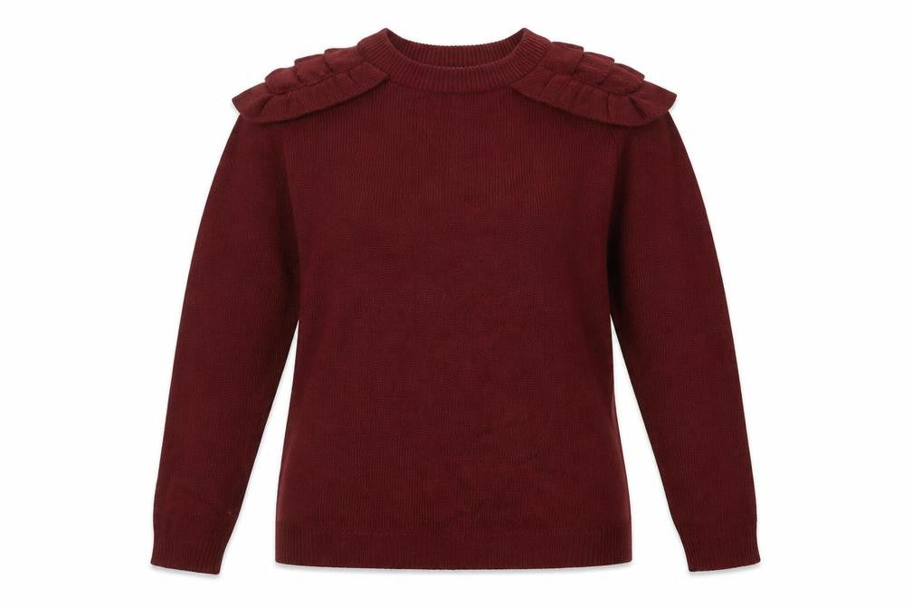 Front view of Brave Soul women’s purple jumper, size S