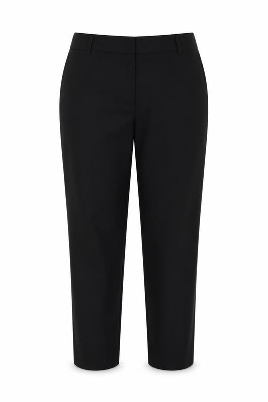 Front view of Atmosphere women’s black trousers, size UK 10, 29-inch leg