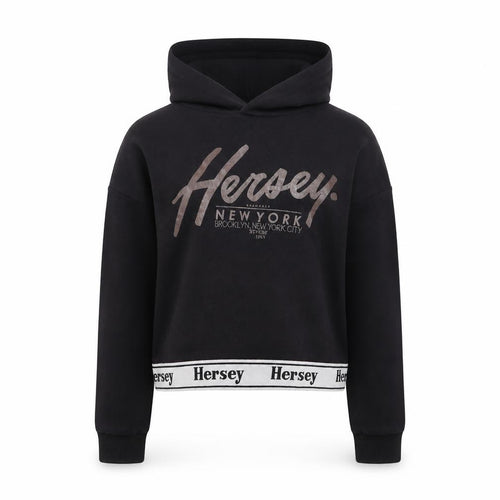 Hersey Girls Black   Pullover Hoodie Size 10-11 Years