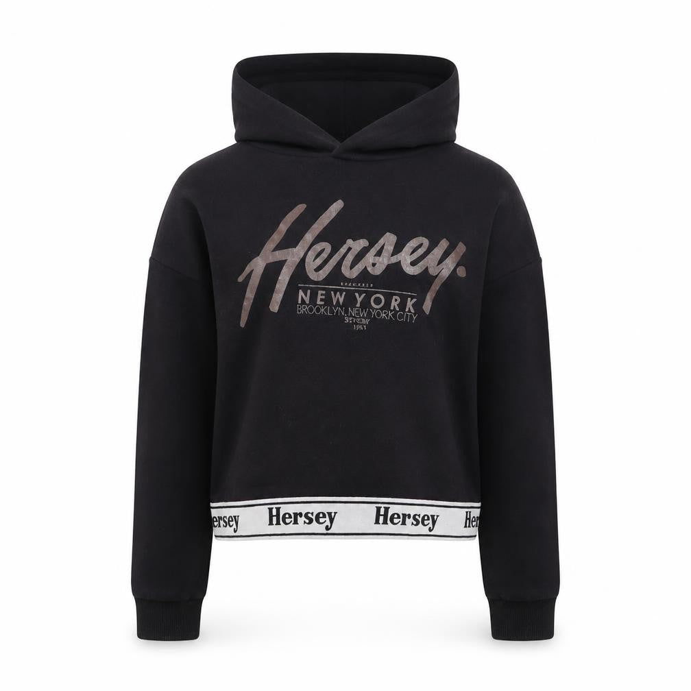 Hersey Girls Black   Pullover Hoodie Size 10-11 Years