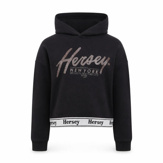 Hersey Girls Black   Pullover Hoodie Size 10-11 Years