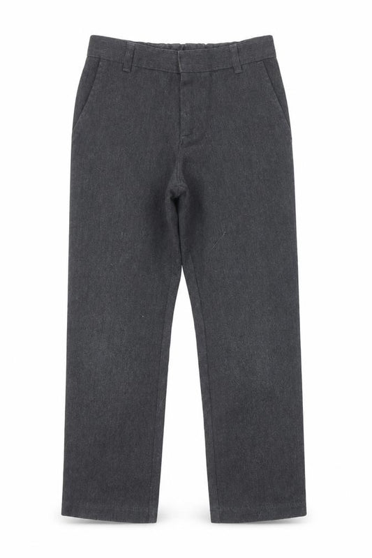 Front view of George boys’ grey cargo trousers, size 6-7, years