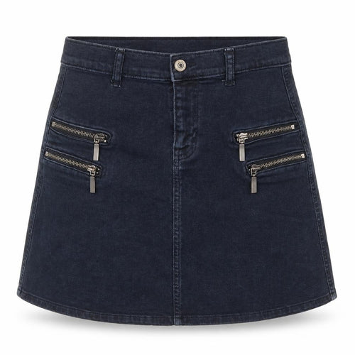 Mango Womens Blue  Denim Straight & Pencil Skirt Size S