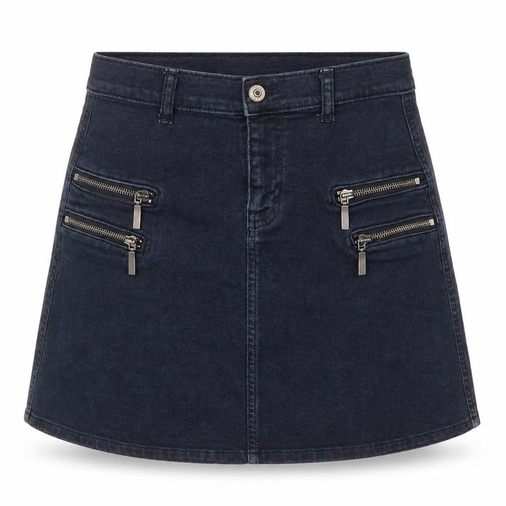 Mango Womens Blue  Denim Straight & Pencil Skirt Size S