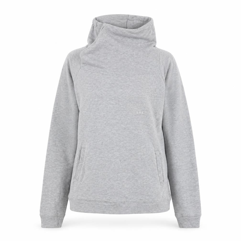 Front view of F&F women’s grey geometric top one piece, size UK 10