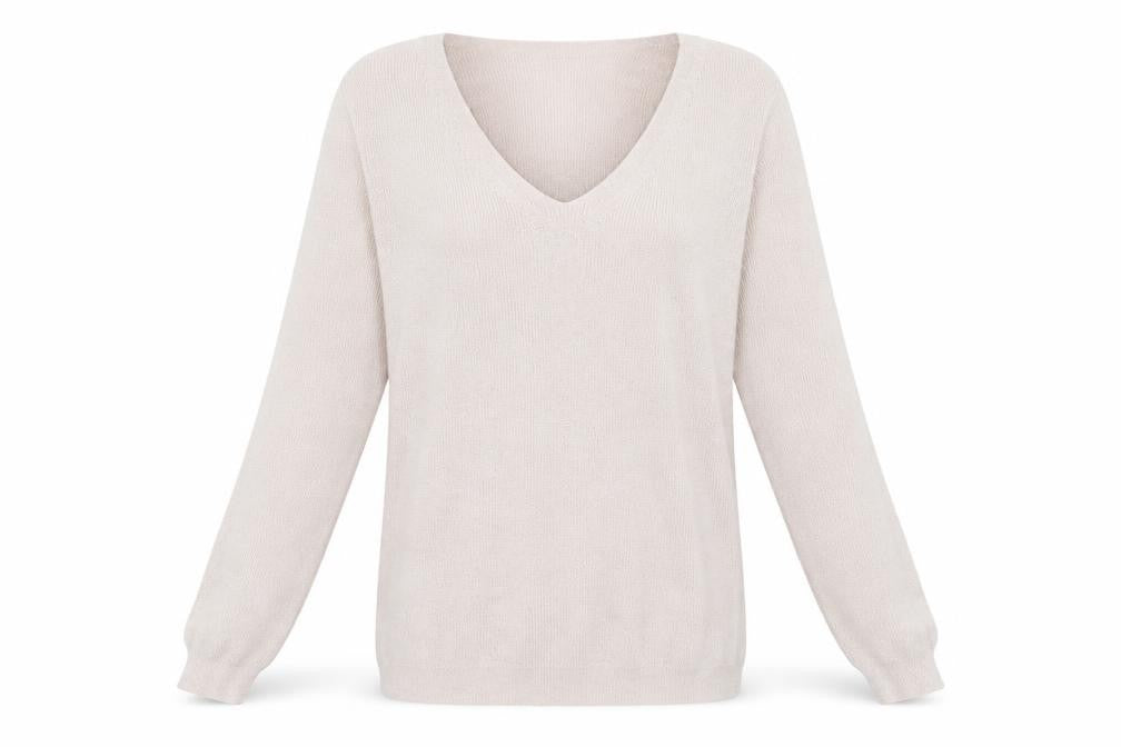 Front view of Tu women’s pink jumper, size UK 8