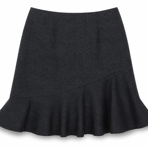 Marks and Spencer Womens Blue Plaid  Flare Skirt Size 28 in