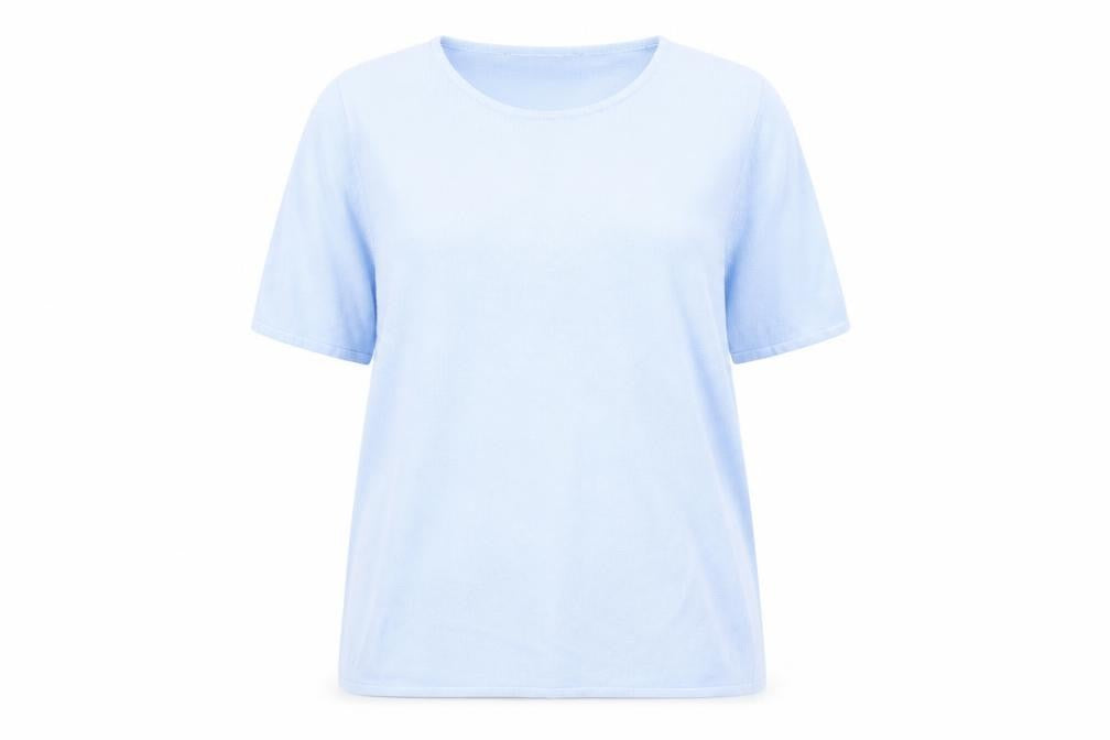 Front view of Dorothy Perkins women’s blue jumper, size UK 14
