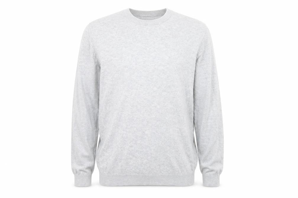 Front view of ASOS men’s grey jumper, size S