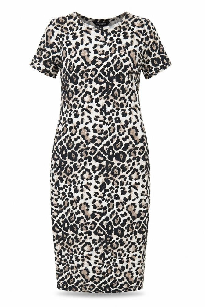 Dorothy Perkins Womens Brown Animal Print  Maxi  Size 8