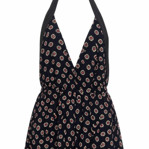 naanaa Womens Blue Floral  Playsuit One-Piece Size 8