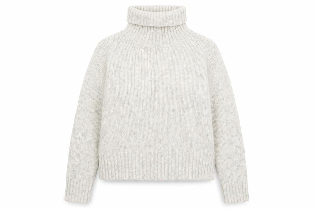 Front view of New Look women’s grey jumper, size S