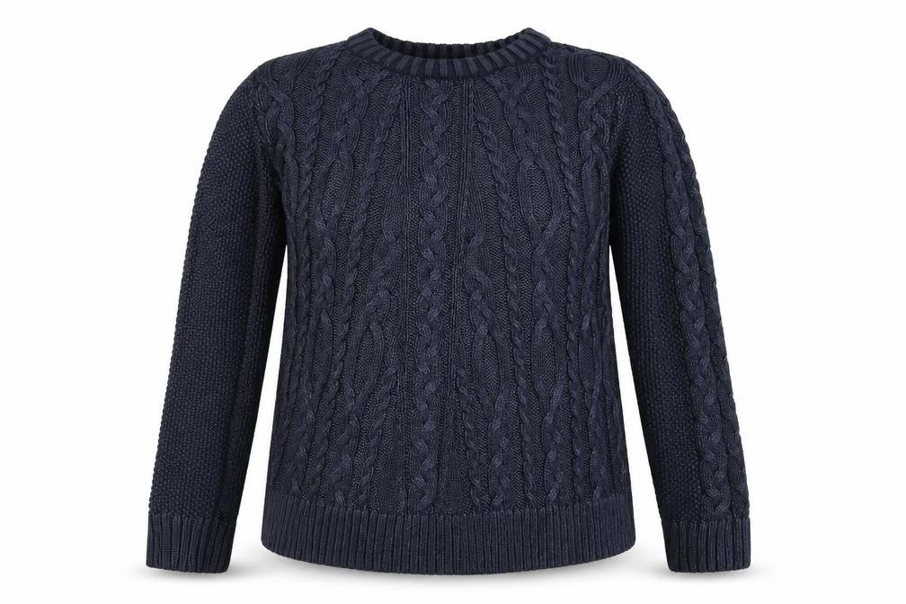 Front view of Next women’s blue jumper, size UK 10