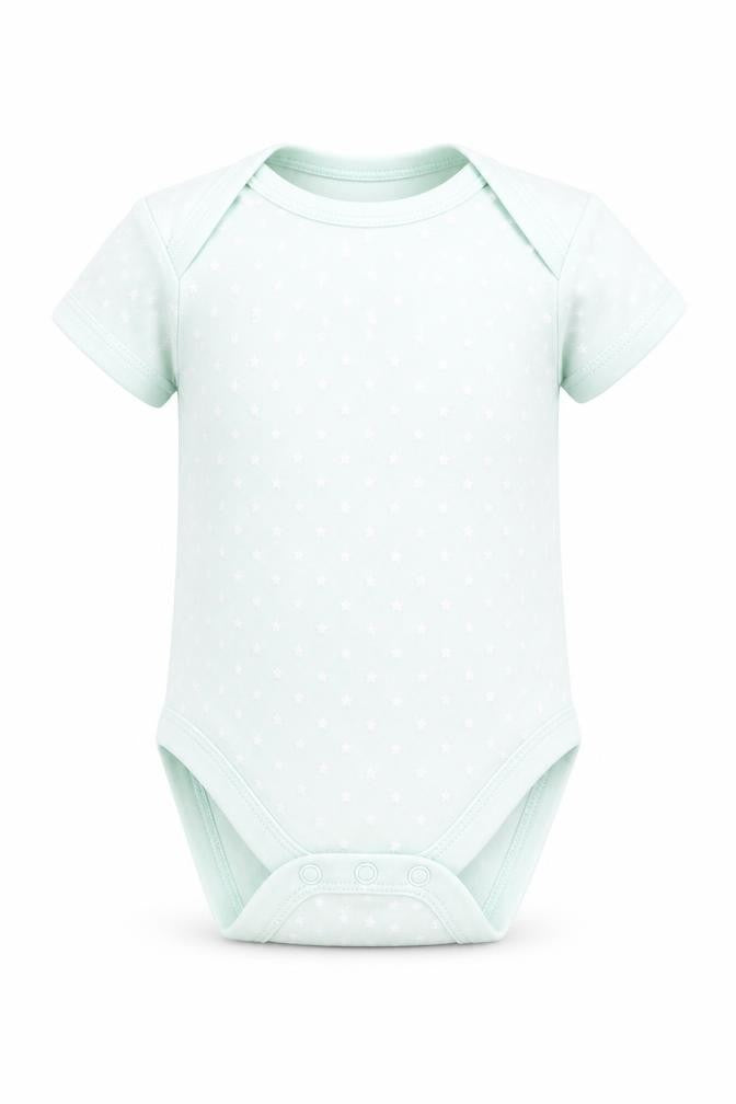 Mini Club Girls Green Geometric  Babygrow One-Piece Size 0-3 Months