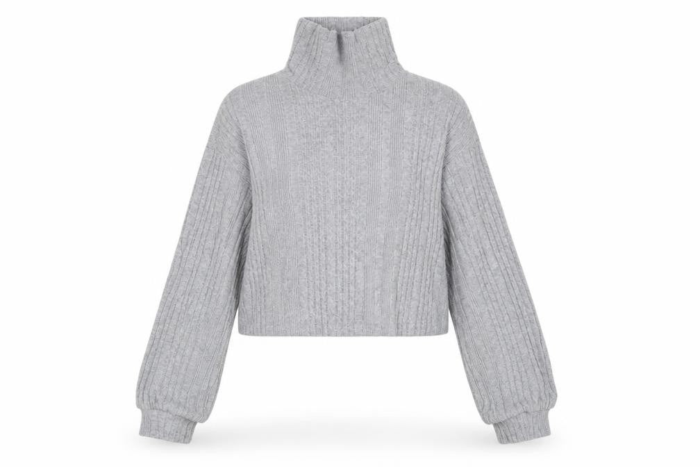 Front view of SHEIN women’s grey jumper, size L
