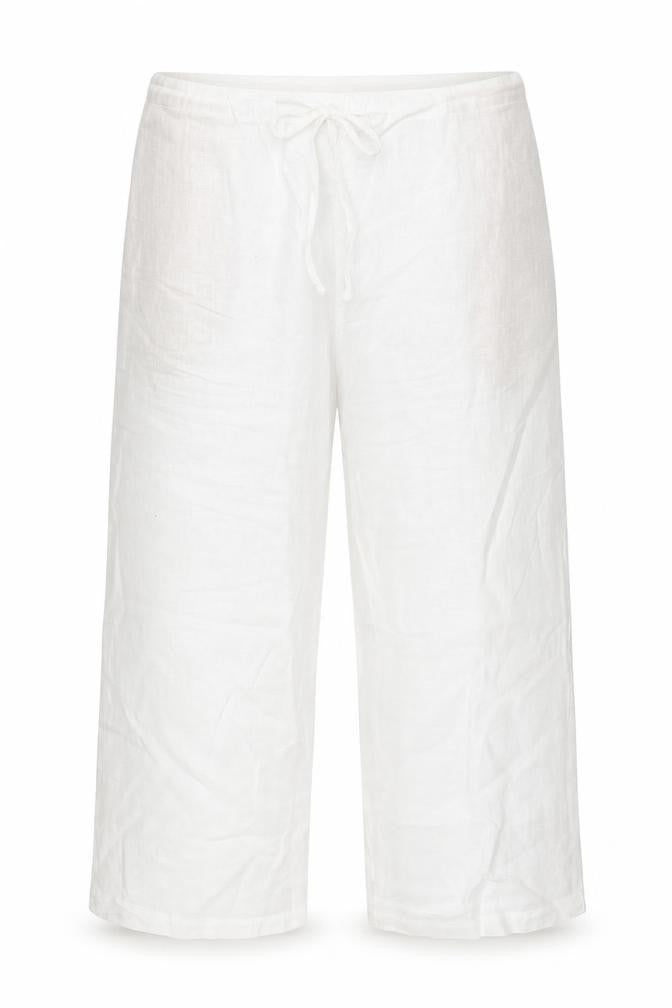 Vivid Womens White   Cropped Trousers Size XS L24 in