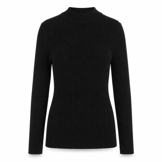 Front view of Primark women’s black jumper, size UK 6