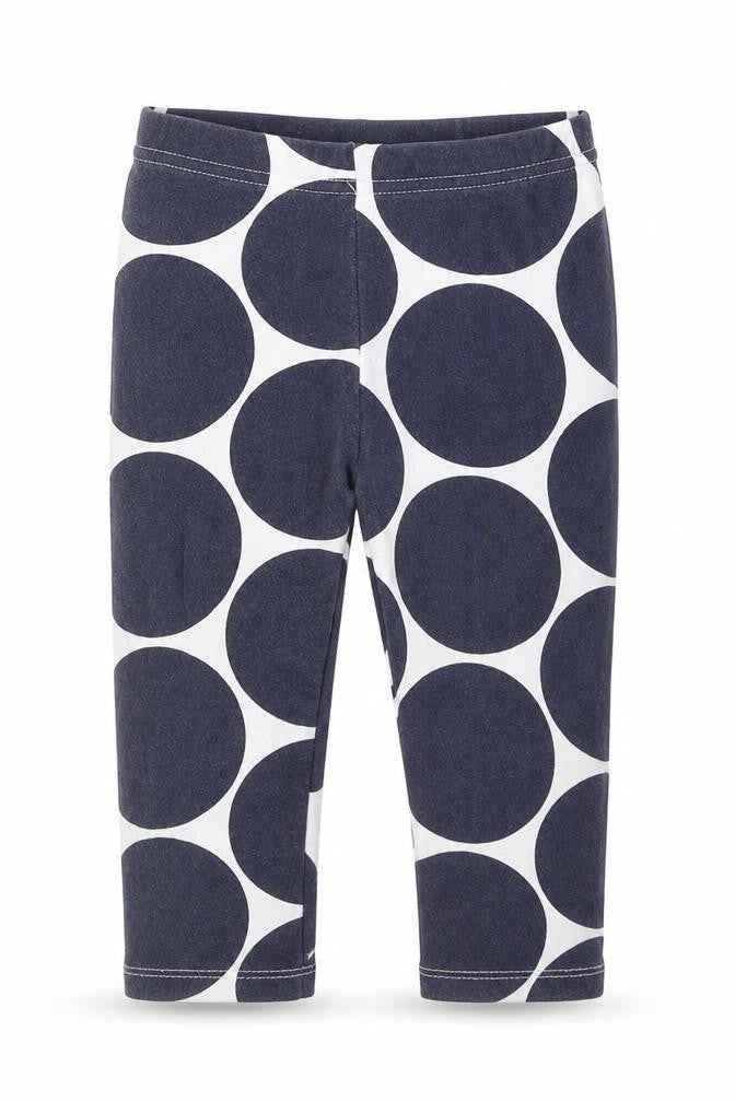 Front view of Next Baby Blue Polka Dot Capri Trousers, size 12-18, Months