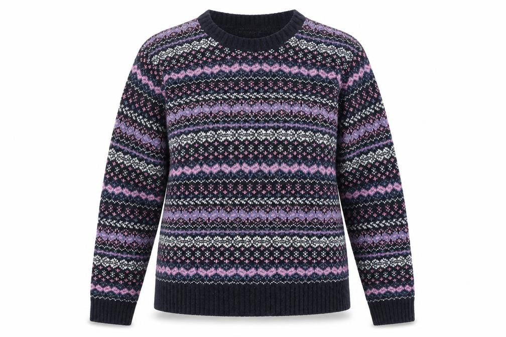 Front view of Pure & Natural women’s blue jumper, size L
