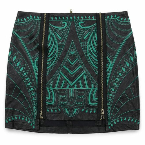 Glamorous  Womens Black Geometric  Bandage Skirt Size XS