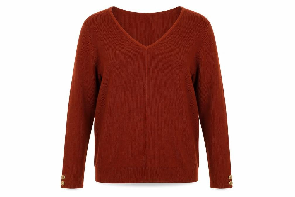 Front view of Wallis women’s brown jumper, size L