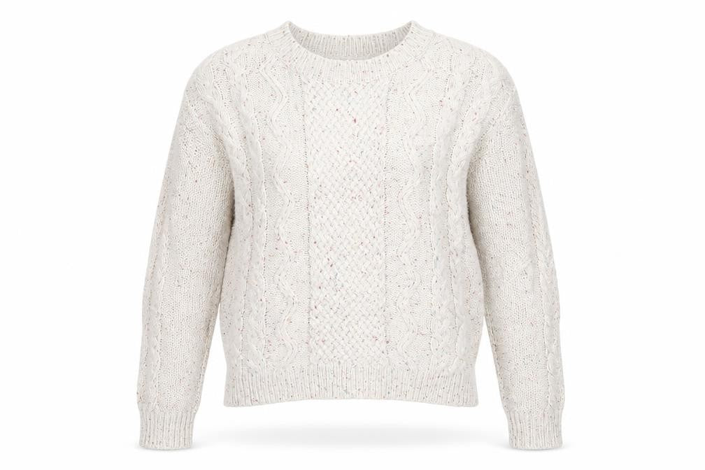 Front view of Cooperative women’s beige jumper, size S