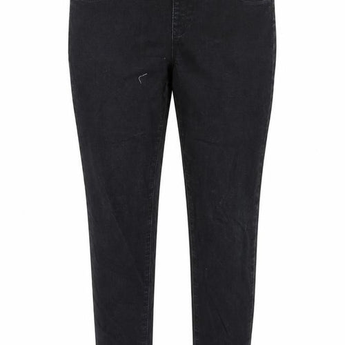 Denim & Co. Womens Black   Jegging Jeans Size 14 L28 in