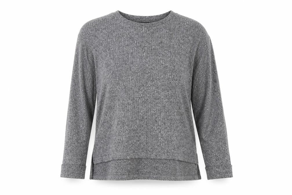 Front view of Primark women’s grey basic blouse, size M