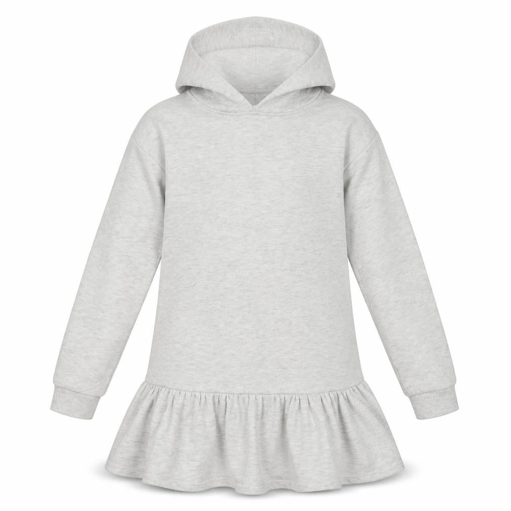Front view of Very girls’ grey pullover hoodie, size 12, years