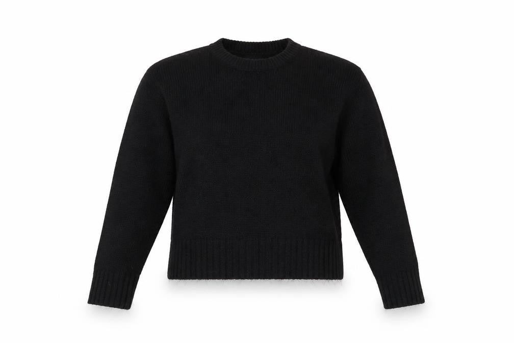 Front view of New Look women’s black jumper, size S