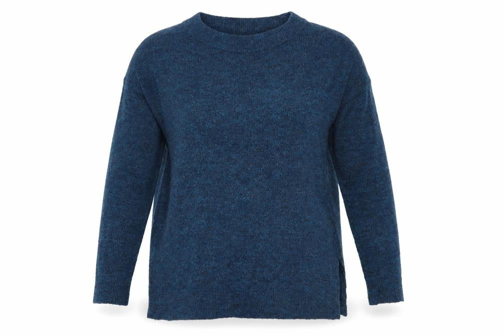 Front view of Gap women’s blue jumper, size S