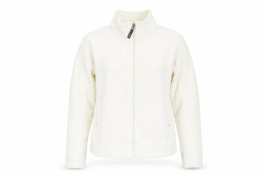 Front view of Preworn women’s ivory jacket, size M