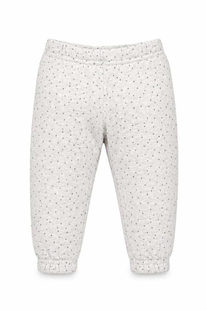 Primark Girls Grey Polka Dot  Jogger Trousers Size 9-12 Months