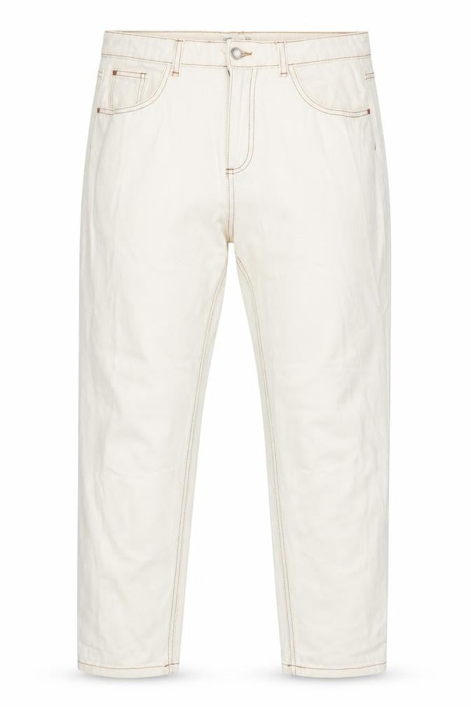 Denim Co Womens Ivory   Straight Jeans Size 12 L28.5 in
