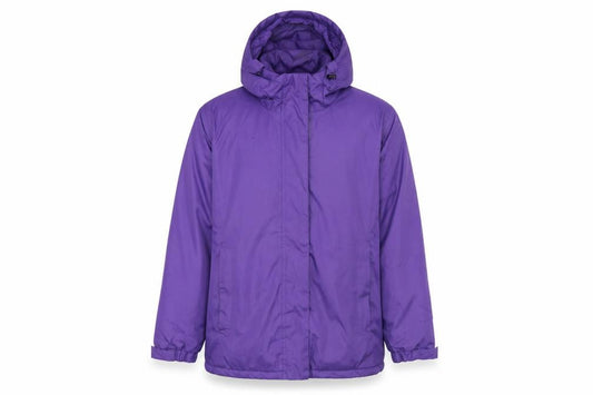 Front view of Alpine Design men’s blue rain coat coat, size S