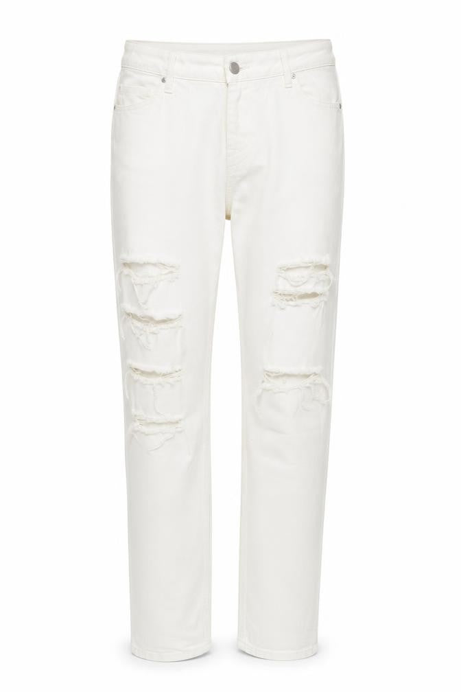 DENIM CO Womens White   Straight Jeans Size 12 L29 in
