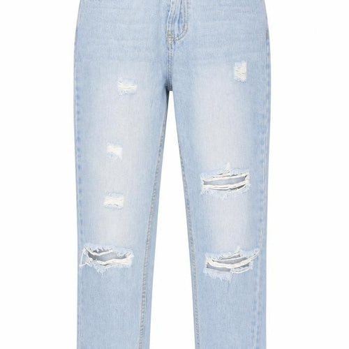 PRETTYLITTLETHING Womens Blue   Straight Jeans Size 8 L25 in