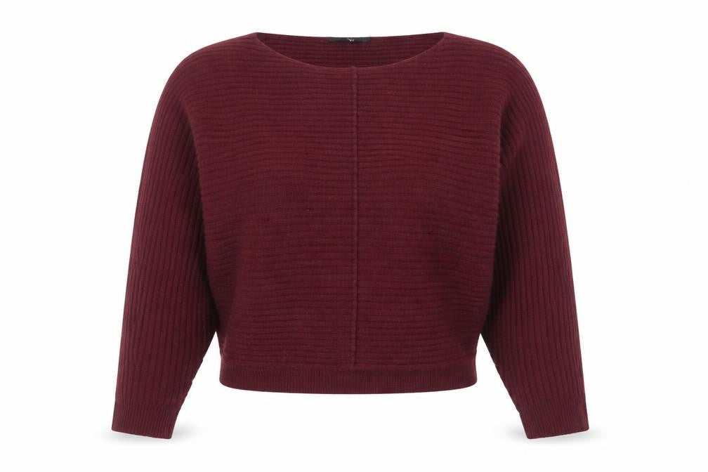 Front view of New Look women’s purple jumper, size M