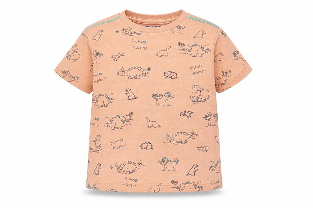 Front view of Next Baby Orange Basic T-Shirt, size 18-24, Months