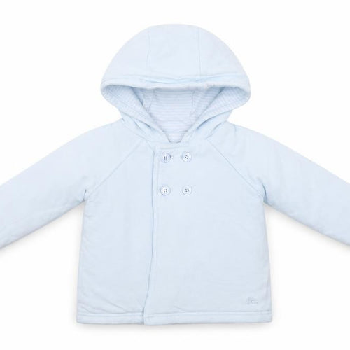 French Connection Baby Blue Striped  Overcoat Coatigan Size 6-9 Months